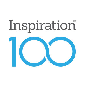 Inspiration 100 logo blue