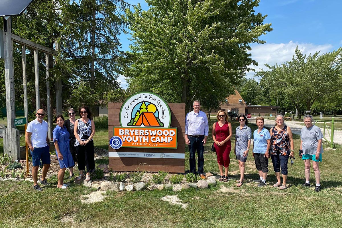 Bryerswood Youth Camp sign